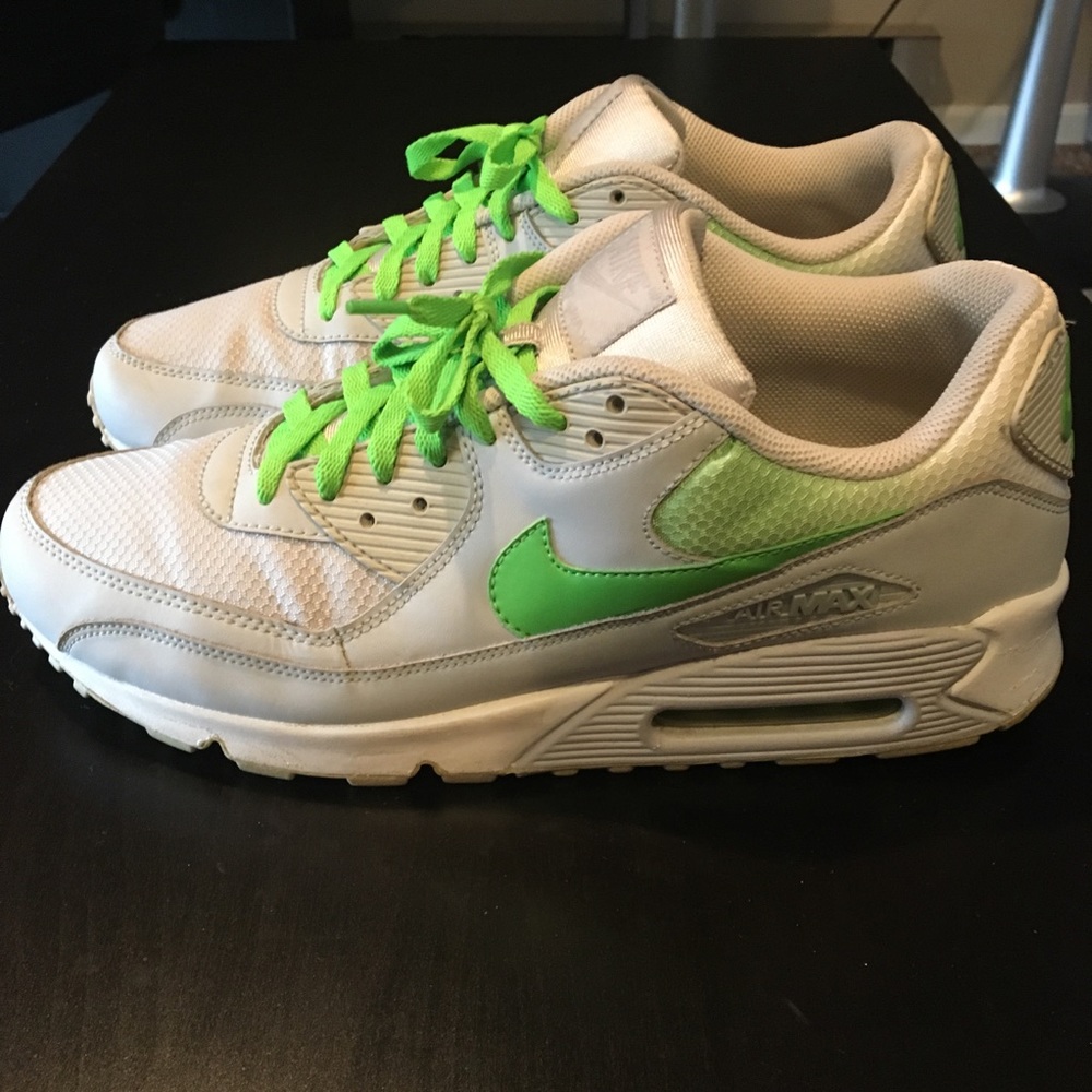 Nike Air Max 90 Grey Mean Green Gradient Sz 13
